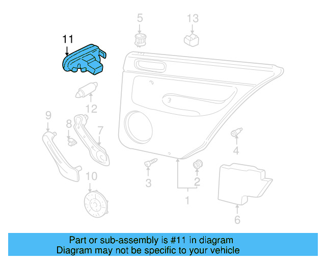 Courtesy Lamp 1J0-947-411-E - View 32