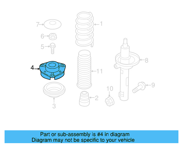 Strut Mount 1K0-412-331-C - View 15