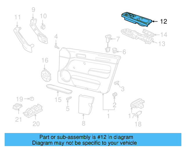 Switch Bezel 3B1-867-171-F-FRK