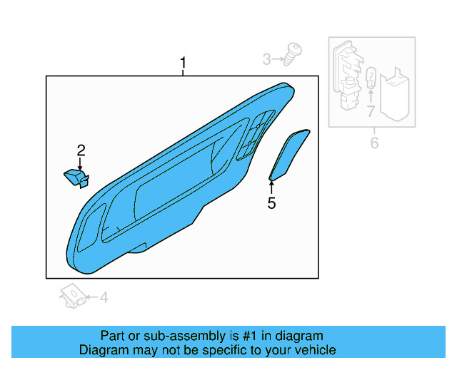 Lid Trim 561-867-605-F-82V - View 7