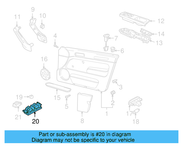 Window Switch 1J4-959-857-D - View 21