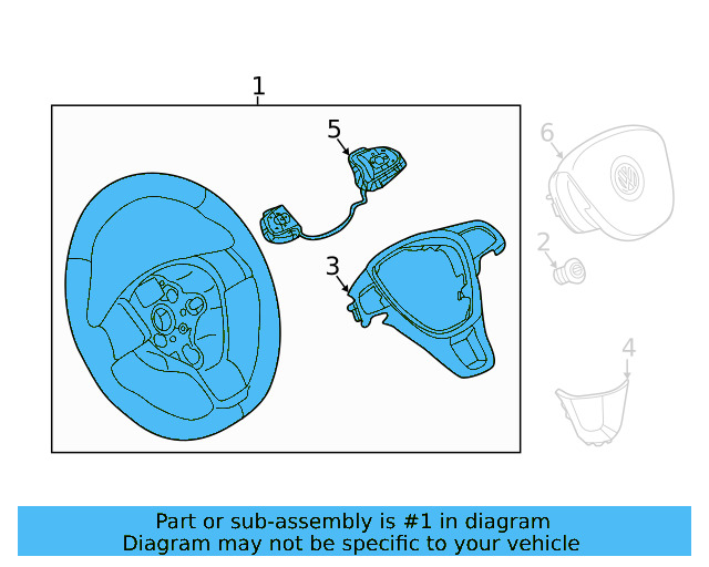 Steering Wheel 2GJ-419-089-81U - View 6