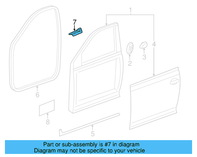Door Panel Insulation 5C6-868-760-A - View 5
