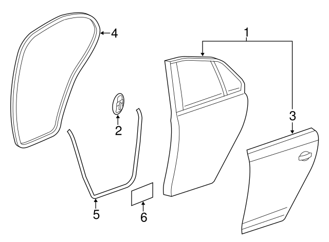 Door Shell Hole Cover 8Z0-837-111 - View 39