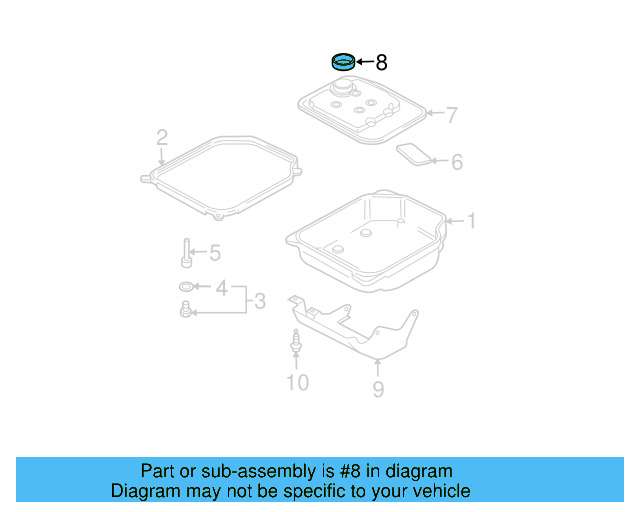 Transmission Filter Gasket 01M-325-443 - View 10