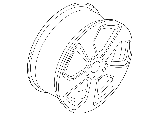 Wheel, Alloy 5G0-601-025-BB-8Z8 - View 6