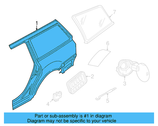 Quarter Panel 3B5-809-843-A - View 8