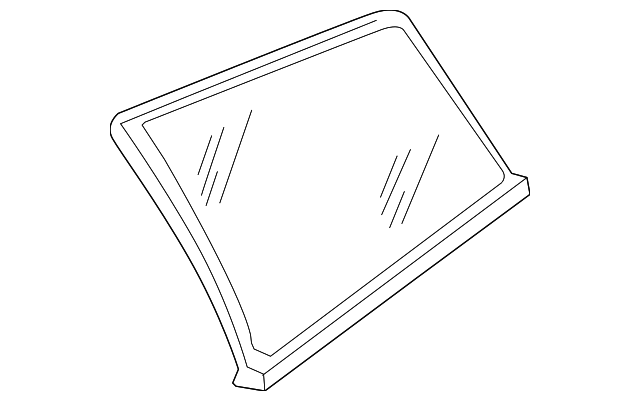 Quarter Glass 3B9-845-298-AB-B41 - View 2