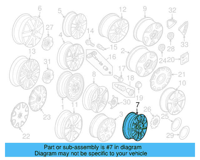 Wheel, Alloy 1C0-601-025-T-8Z8