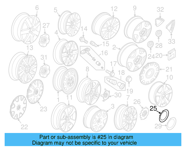 Center Cap 1C0-601-149-M-GRB - View 17