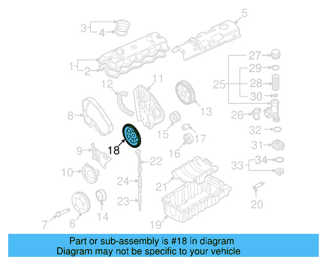 Engine Timing Sprocket 06A-115-121 - View 6