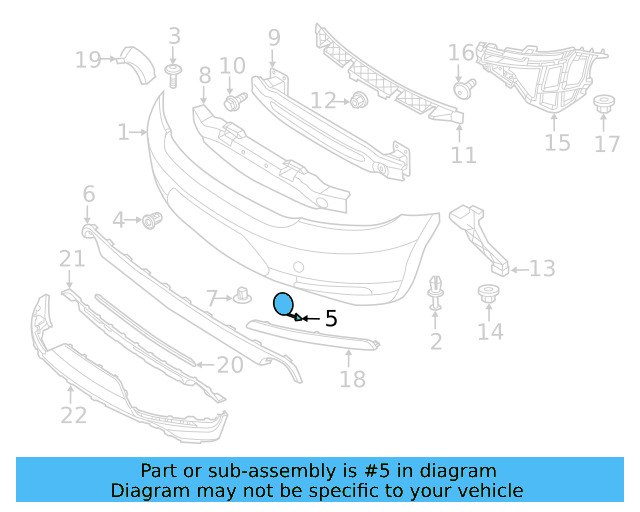 Tow Eye Cap (Unpainted) 5c5807241agru - View 5