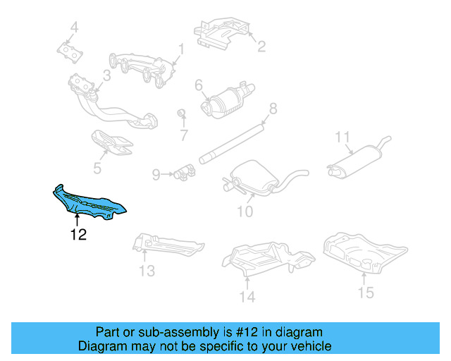 Exhaust Heat Shield 1HM-803-311-A - View 5