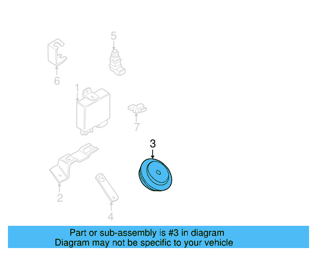 Horn 1C1-951-219 - View 3