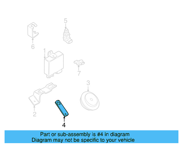 Horn Bracket 191-951-227-A - View 9