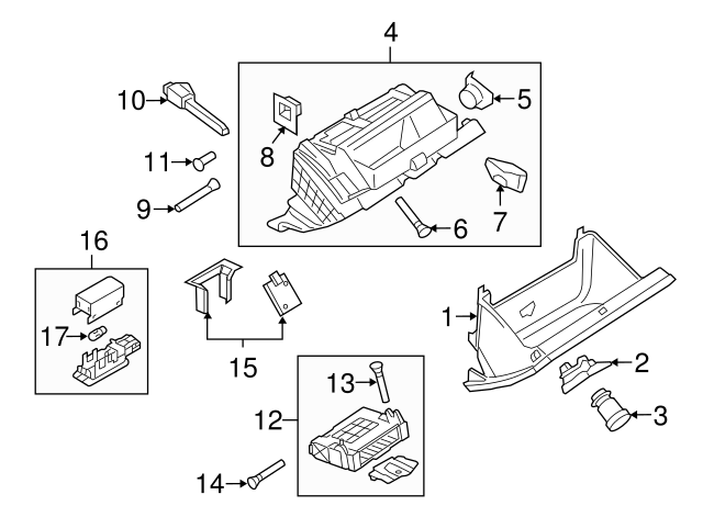 Glove Box Frame Lock Plate 3C1-858-544-9B9