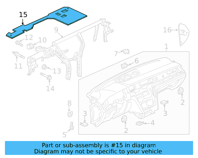 Sound Absorber 3G0-863-801-C - View 2