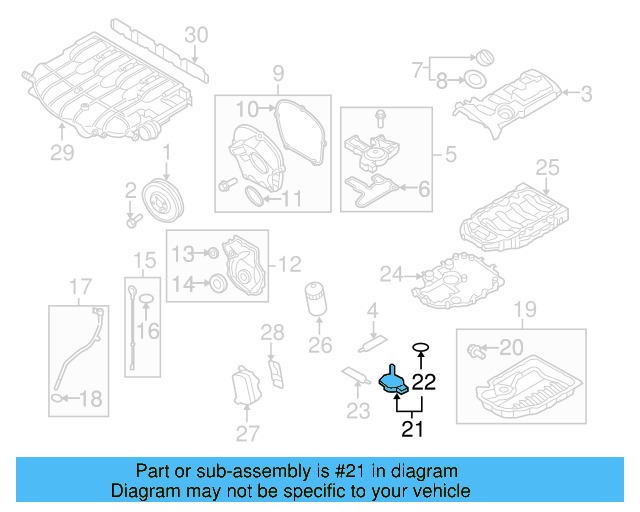 Oil Level Sensor 06E-907-660 - View 13