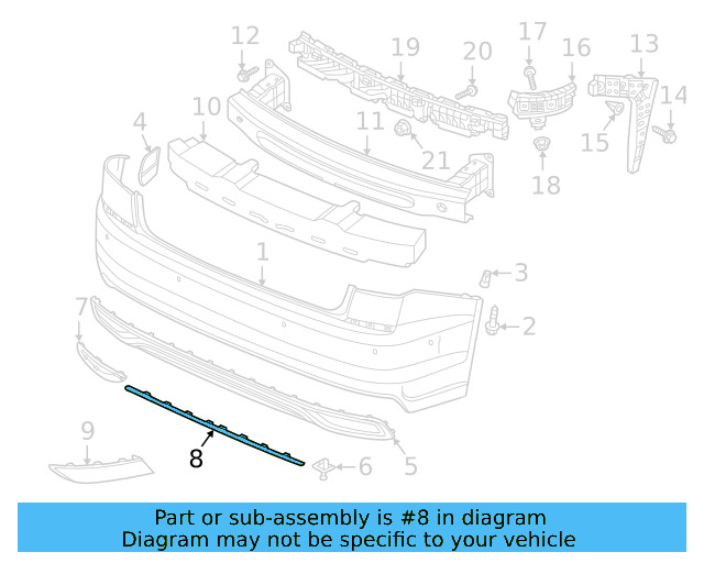 Center Molding 561-853-463-2ZZ - View 6
