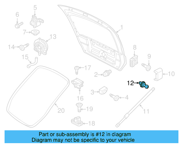Support Cylinder Ball Stud 6X0-827-439-C - View 3
