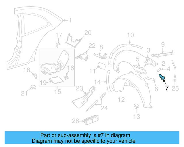 Fender Retainer Plate 1C0-821-257-AD