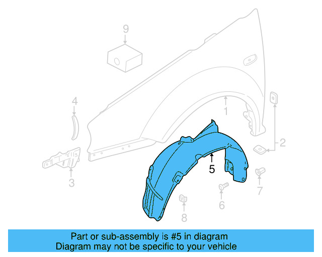 Fender Liner 1JM-809-957 - View 9