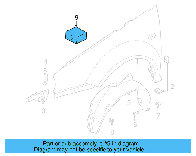 Mount Kit 1J0-898-051 - View 4