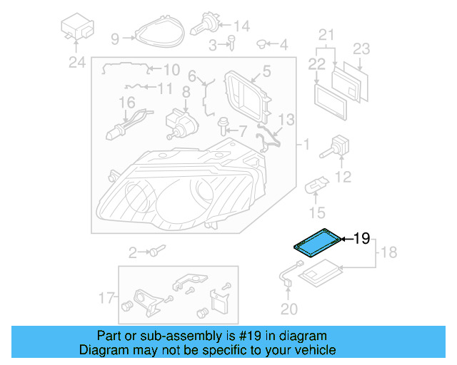 Control Module Gasket 3C0-941-119 - View 4