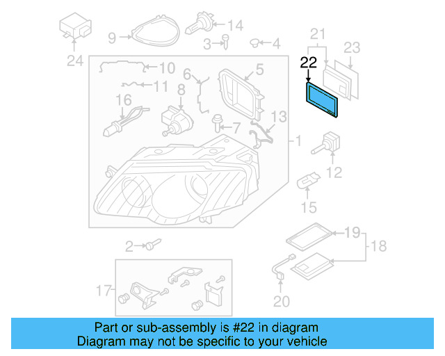 Control Module Gasket 3C0-941-119 - View 5