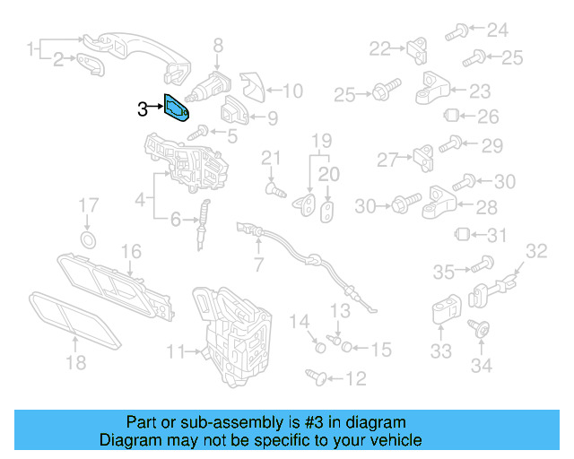 Handle, Outside Gasket 5NN-837-210-A-9B9 - View 6