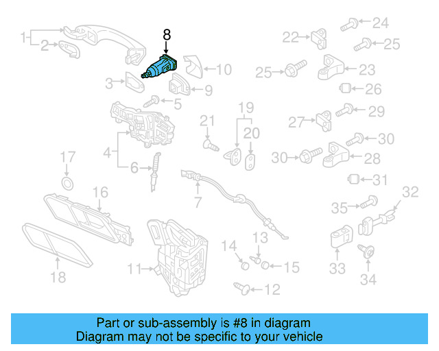 Lock Cylinder 107-837-167-EP - View 4