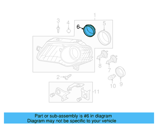 Inner Cap 1K6-941-608-A - View 100