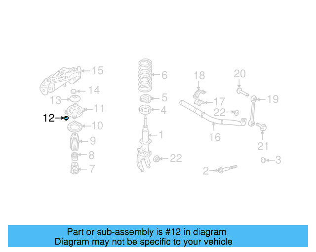 Shock Mount Nut N-104-355-06 - View 3