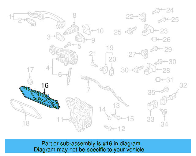 Handle, Inside 5NC837113EUBN - View 3
