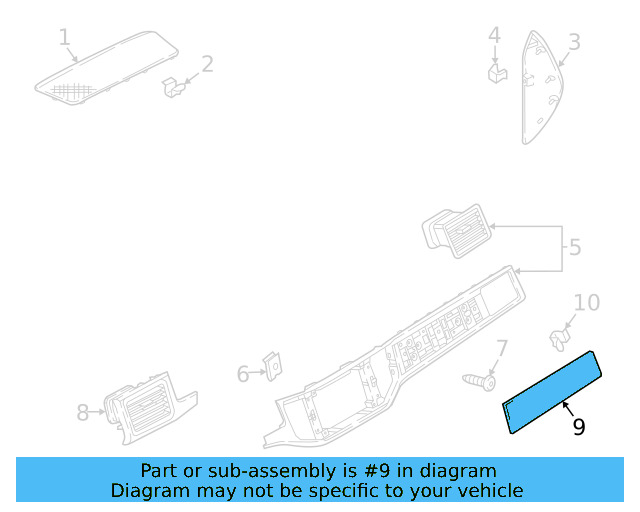 Applique Panel 3CN-858-081-2V5