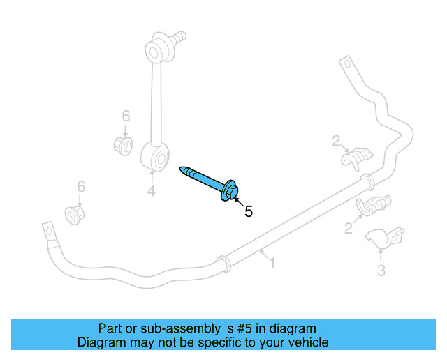 Stabilizer Link Lower Bolt N-105-668-03