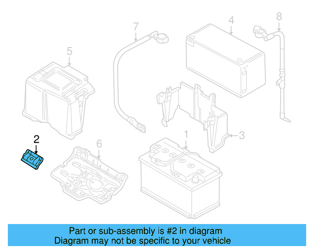 Battery Tray Clamp 1J0-803-219 - View 6