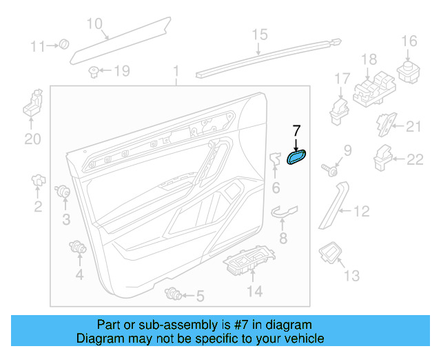 Handle Bezel 5NN-854-248-A-VX7 - View 9