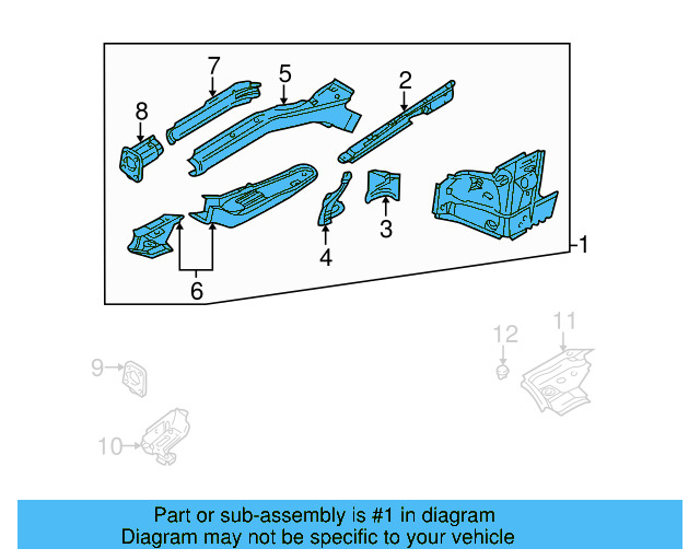 Apron Assembly 3B0-809-101-D - View 2