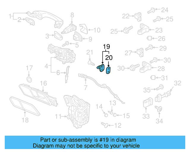 Door Lock Striker Plate 3C0-837-767-A - View 12