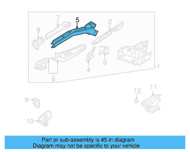 Lower Rail 8D0-803-104 - View 3