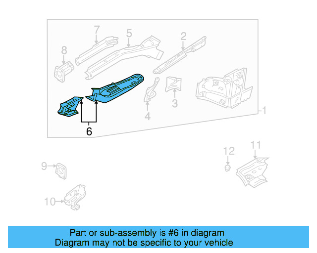 Lower Rail 8D0-803-109-A - View 4