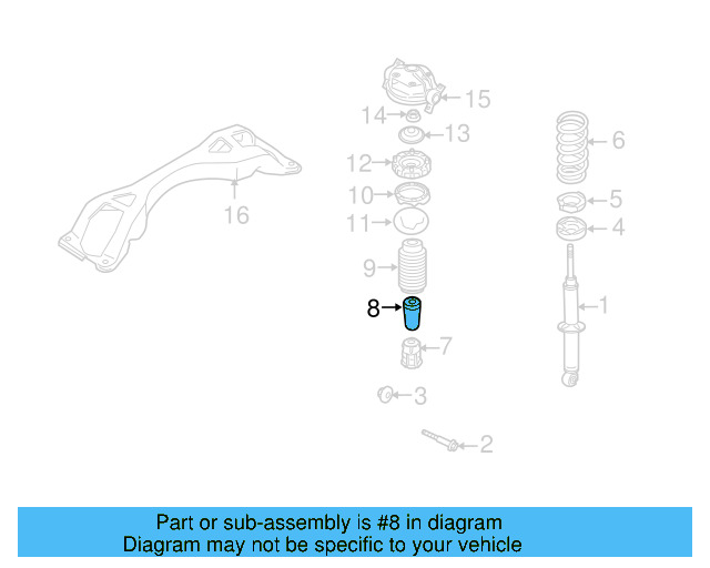Jounce Bumper 7L0-412-303-A - View 7