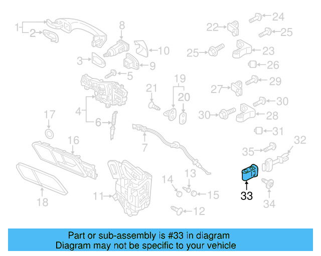 Door Check Cover 5NA-837-267 - View 3