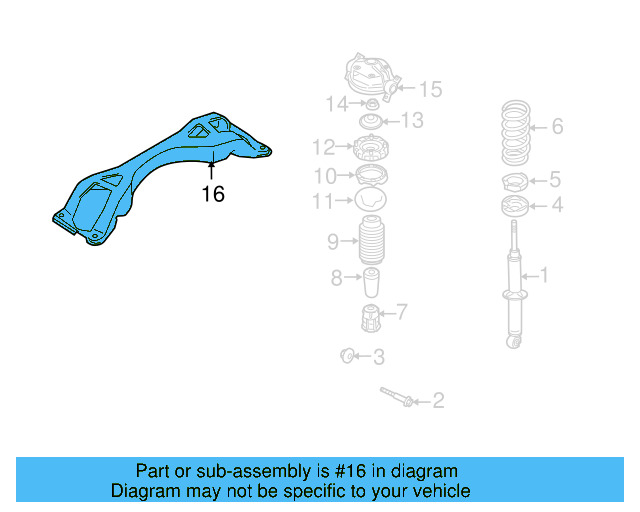 Upper Suspension Cross 7L0-512-369-B - View 3