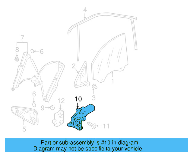 Window Motor 5Q4-959-802-B - View 15