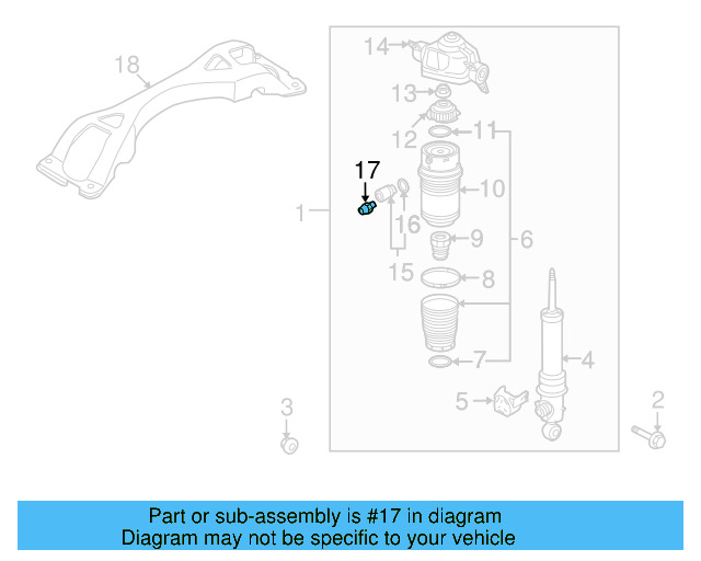 Air Suspension Solenoid Connector 7L0-616-758 - View 8