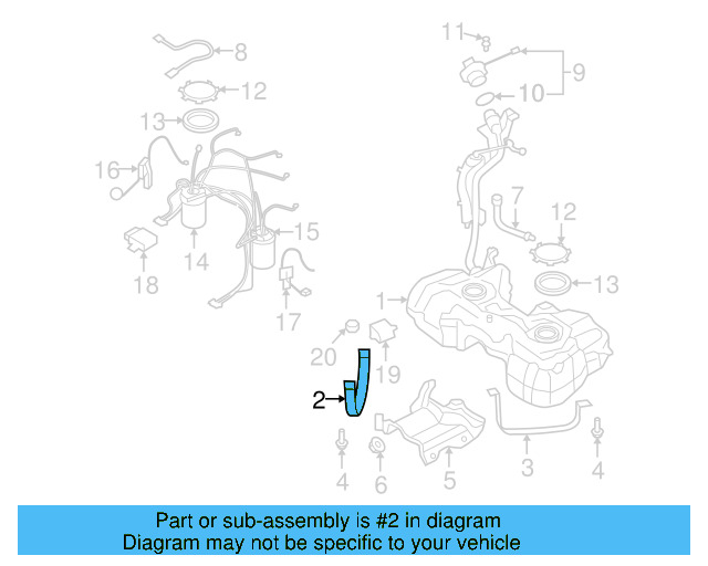Tank Strap 5N0-201-656-A - View 3