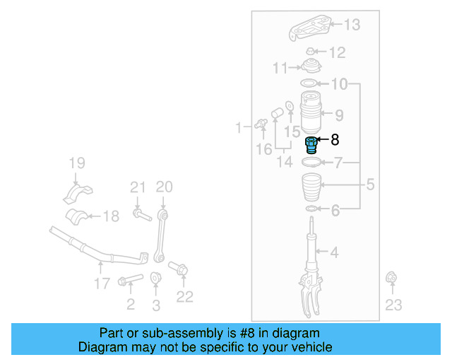 Jounce Bumper 7L0-412-303-A - View 6
