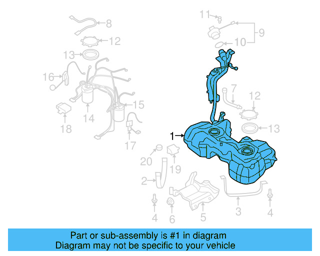 Fuel Tank 5N0-201-060-BF - View 5